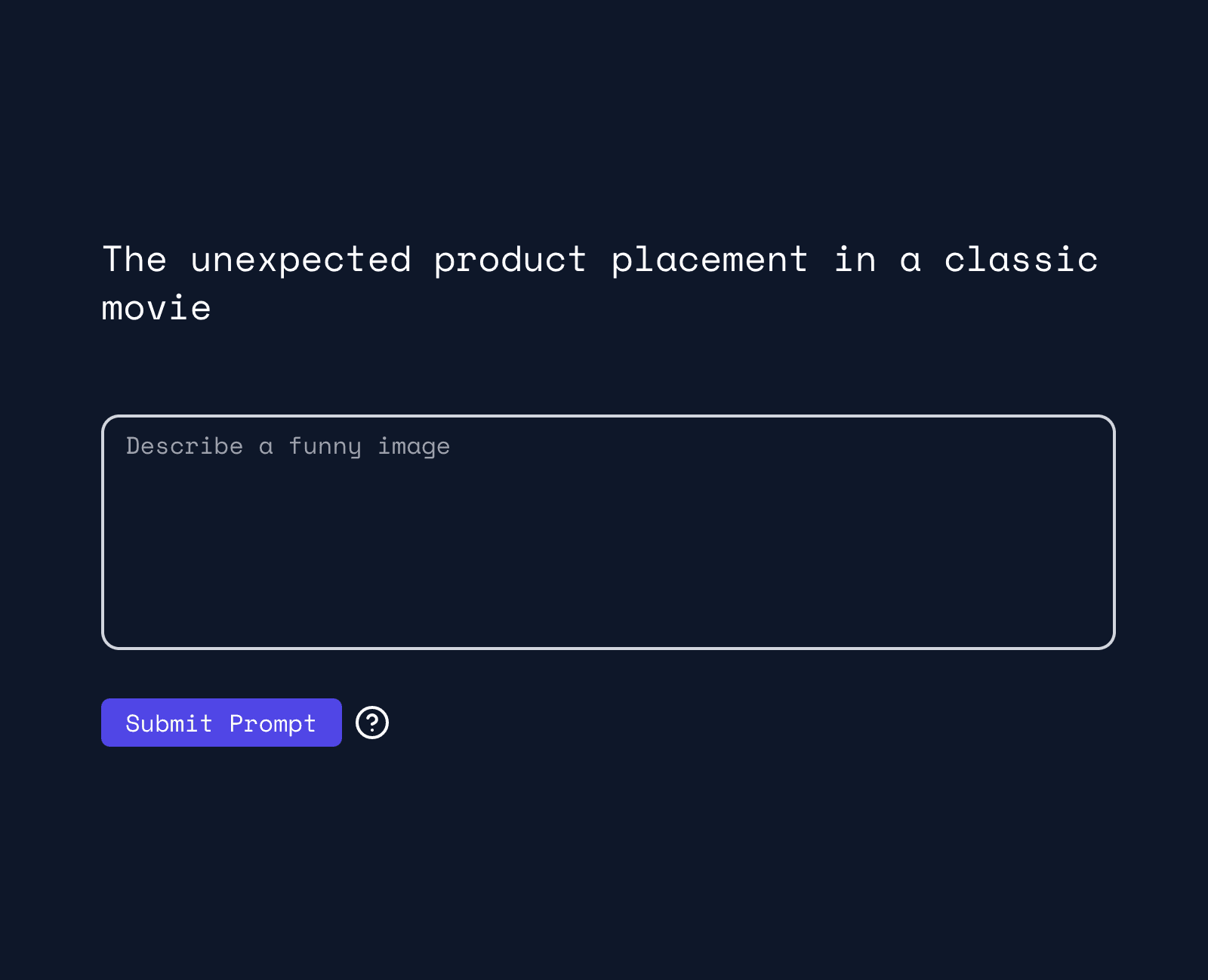 Artificial Unintelligence prompt screen